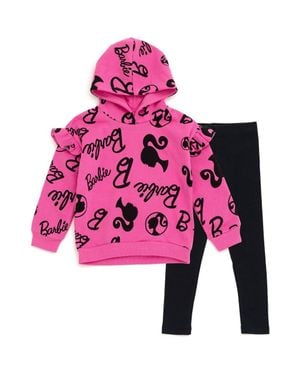 Barbie 2-Piece Fleece Hoodie And Leggings Set - Pink