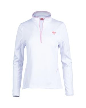 Love All. Tracy 1/4 Zip Jacket Stripes - Blue
