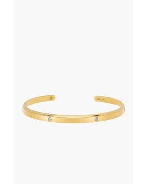 Nialaya Fleur De Lis Cuff Bracelet - Metallic