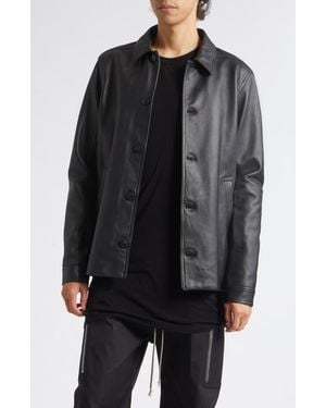 Rick Owens Brad Leather Jacket - Black
