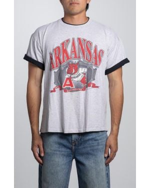 Elwood Vintage Arkansas Razorbacks Tee - White