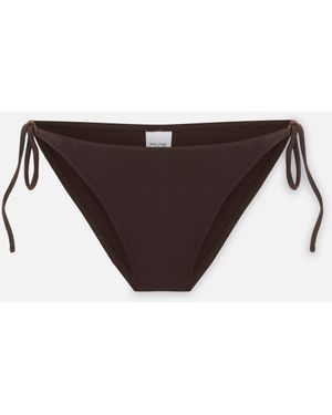 Pcfg The Solar Reflections Side Tie Bikini Bottom - Brown