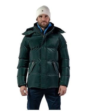 Woodpecker Bumnester 3/4 Length Quilted Coat - Green