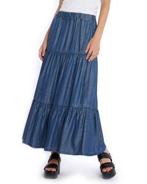 Wash Lab Jagged Skirt - Classic Blue