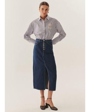 Exquise Malia Denim Skirt - Blue
