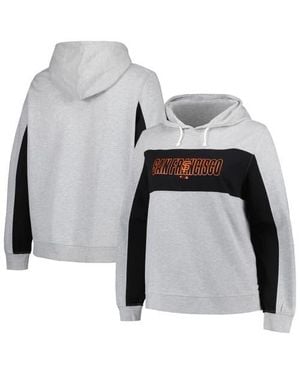 Profile San Francisco Giants Plus Size Pullover Hoodie - Gray