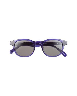 Eyebobs Clearly 46Mm Round Polarized Sunglasses - Blue