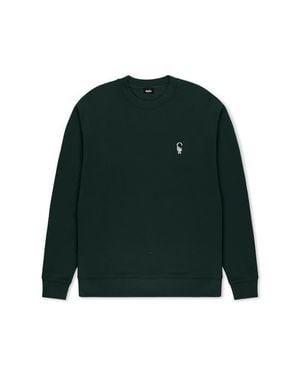 Alix Astronaut Relaxed Midweight Fleece Crewneck Sweatshirt - Green