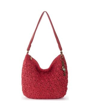 The Sak Sequoia Hobo Leather Bag - Red