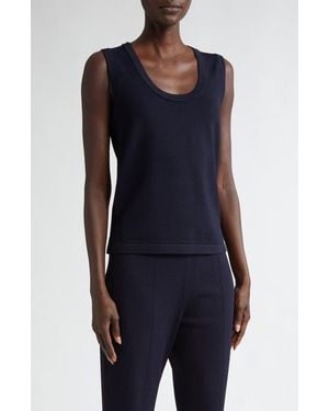 St. John Santiago Scoop Neck Sweater - Blue