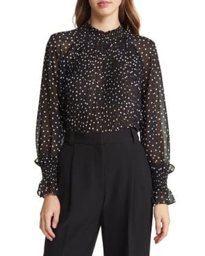 NIKKI LUND Jenna Pleated Blouse - Black
