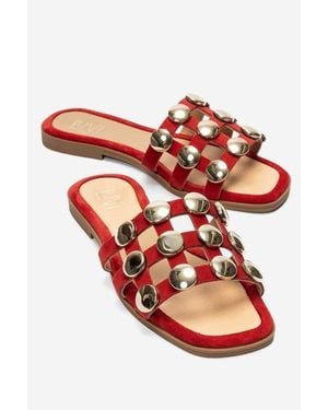 Forever & Always Shoes Bareon Leather Sandal - Pink