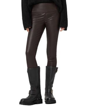 AllSaints Cora Leather Leggings - Black