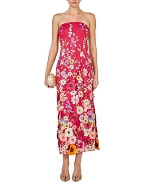 Endless Rose Floral Embroidered Strapless Maxi Dress