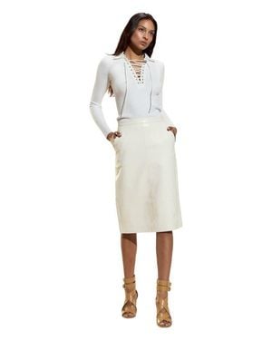 Cynthia Rowley Ues Rib Knit Polo - White