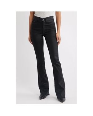 DL1961 Bridget Instasculpt Coated High Waist Bootcut Jeans - Black