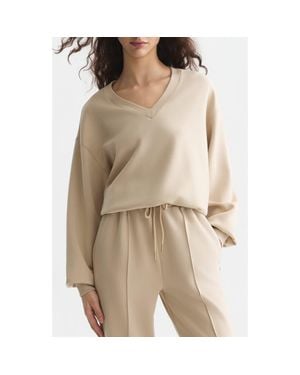 Scotch & Soda V-Neck Sweatshirt - Natural