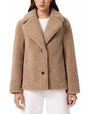 AllSaints Eddie Teddy Jacket - Brown