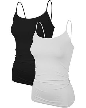 Malibu Sugar Two Solid Camis - Black