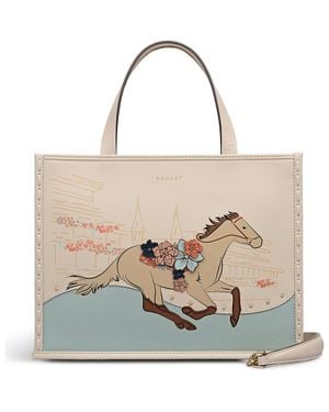 Radley Kentucky Derby Spring 2026 Small Ziptop Satchel Bag - Natural