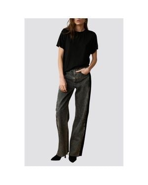 TT Studios Amelia Contrast Jean - Black