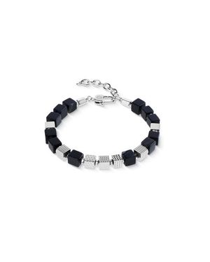 COEUR DE LION Onyx Graphic Cubes Bracelet - Blue