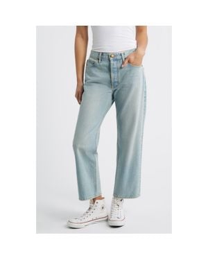 The Great The Wayne Crop Straight Leg Jeans - Blue