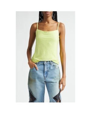 Area Hotfix Crystal Jersey Camisole - Green
