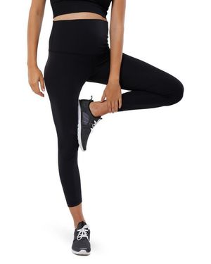 Ingrid & Isabel High Waist Foldover Maternity Leggings - Black