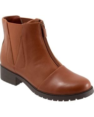 Softwalk Marni Cap Toe Bootie - Brown