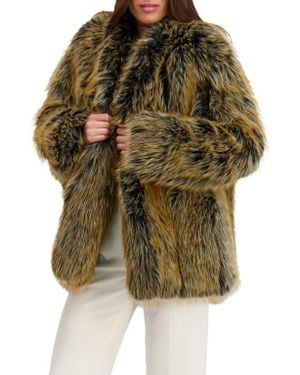 Lyla Grant Fur-Free Fox (Faux Fur) Jacket - Green