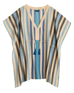 Echo Cabana Stripe Caftan - Blue