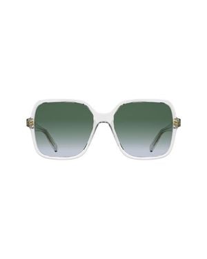 Longchamp Le Pliage 57Mm Gradient Modified Rectangular Sunglasses - Green