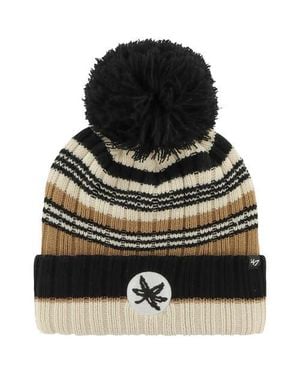 '47 Ohio State Buckeyes Barista Cuffed Knit Hat With Pom - Black