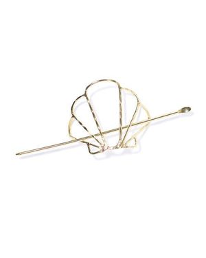 Matr Boomie Arnava Shell Hair Pin - Metallic