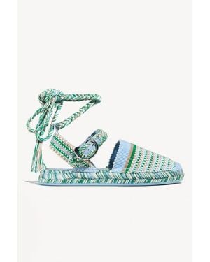 Amambaih Amparo New Flatform Espadrilles - Green
