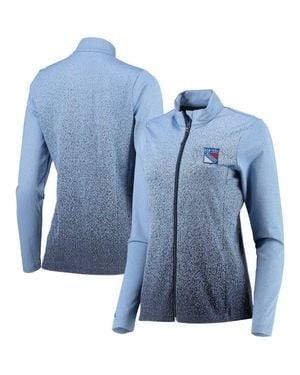 Antigua Royal/ New York Rangers Guide Desert Dry Full-Zip Jacket - Blue