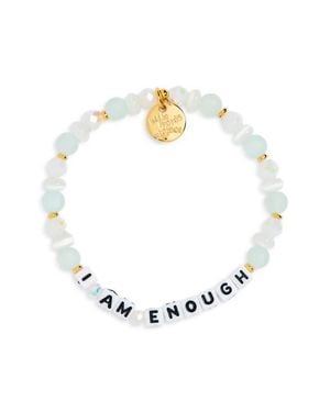 Little Words Project I Am Enough Stretch Bracelet - White
