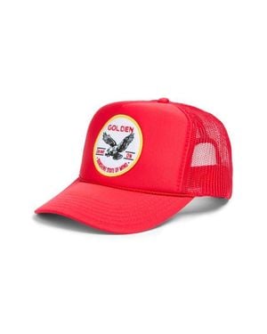 Friday Feelin Golden Sunshine State Trucker Hat - Red