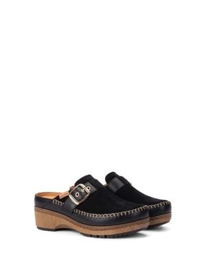 Pikolinos Granada Leather Clog - Black