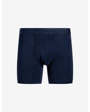Commando Essential Modal Relaxed Boxer Brief With Fly - Blue