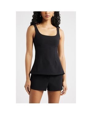 Open Edit Flared Tank - Black