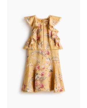H&M Linen-Blend Dress - Metallic
