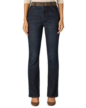 Wit & Wisdom High Waist Baby Bootcut Jeans - Blue
