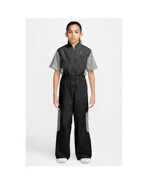 Nike Kids' Sportswear Woven Jumpsuit - Black