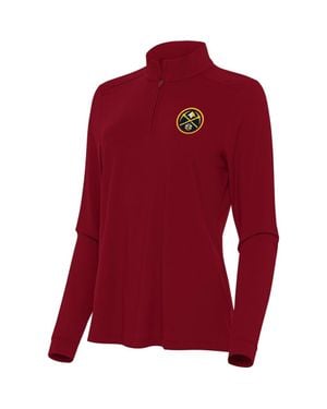 Antigua Denver Nuggets Intent Quarter-Zip Top - Red