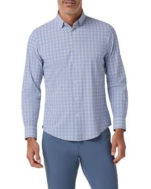 Mizzen+Main Leeward No Tuck Long Sleeve Dress Shirt - Blue
