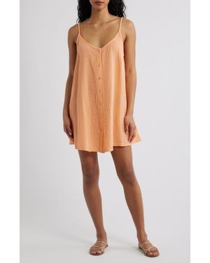 Rip Curl Premium Surf Cotton Gauze Minidress - Orange