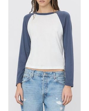 ÉTERNE Raglan Baseball T-Shirt - Blue
