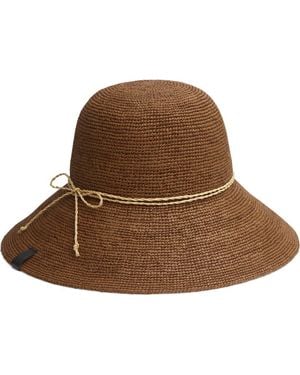 Rag & Bone Woven Raffia Bucket Hat - Brown